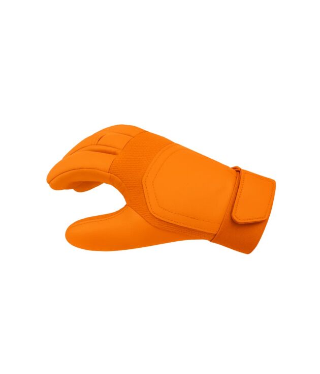 High-grip orange sports glove